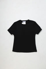 Nikijeans Ribbed Minimalist Shirt Black