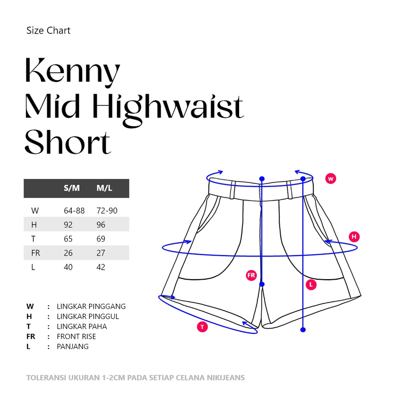Kenny Mid Highwaist Short