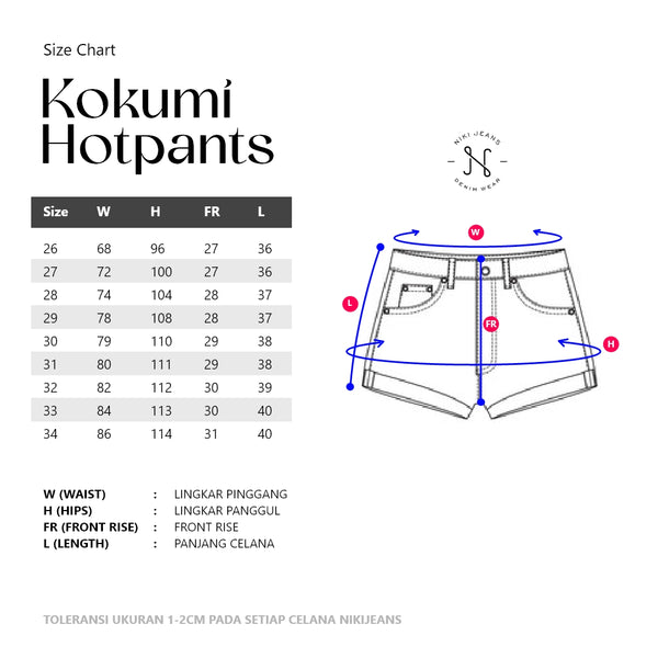 NIKIJEANS X KOKUMI - KUMI Hotpants