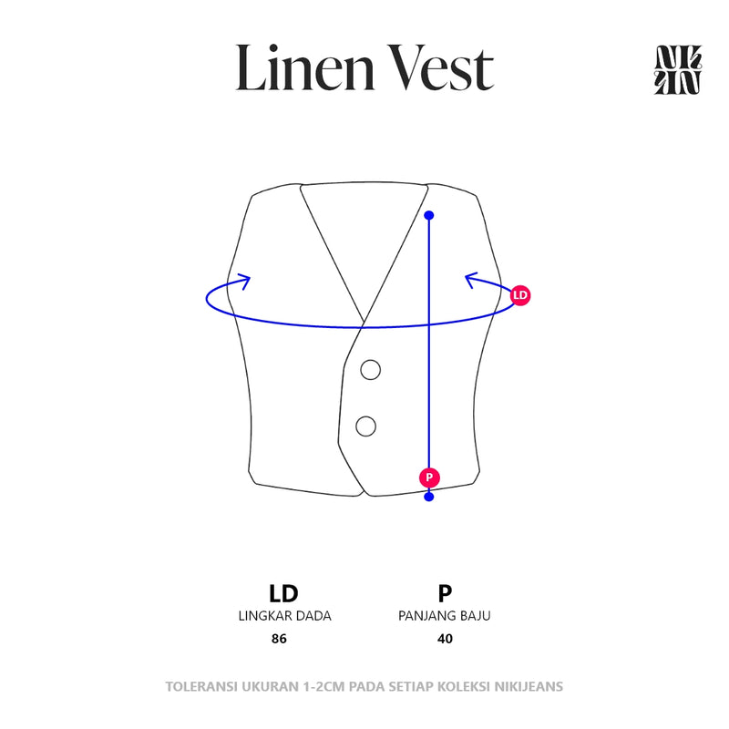 Linen Vest White