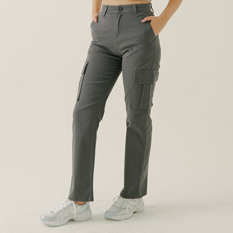 Casey Cargo Pants Dark Grey