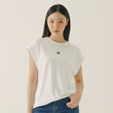 Dropped Sleeves Shirt White